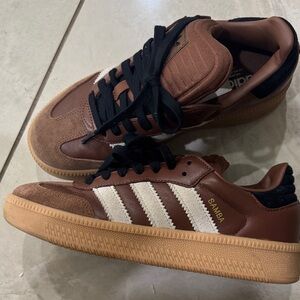 Adidas Samba Brown and Cream Men's Sneakers